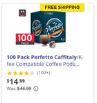 100 Pk Perfetto Caffitaly/K-fee Compatible Coffee Pods (Roma, Italiano, Milano) $14.99 Shipped (w $39.99 / $46.99) @ Dick Smith