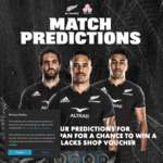 Make Your Predictions for The All Blacks vs Japan Rugby Match for a Chance to Win a $500 All Black Shop Voucher @ NZ Rugby