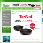 Win a Tefal Pro Selection Frypan 20cm + Tefal Pro Selection Frypan 26cm from Choice TV