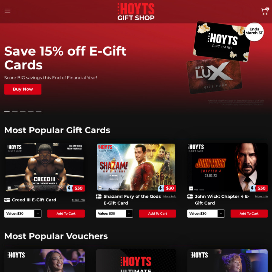 15 off EGift Cards Hoyts ChoiceCheapies 15 off EGift Cards Hoyts ChoiceCheapies