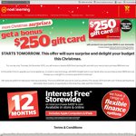 Noel Leeming $250 Bonus Gift Card for Purchases over $899 (with Some Exclusions)