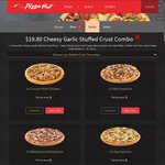 1xFavourites Cheesy Garlic Stuffed Crust Pizza, 1xlarge Classic Pizza + 2xlarge Sides @ $19.80 Pickup/$29.80 Delivered Pizza Hut