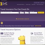 10% off Travel Insurance with 1cover