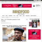 Win 1 of 10 Double Passes to See Samba (Movie) from Mindfood