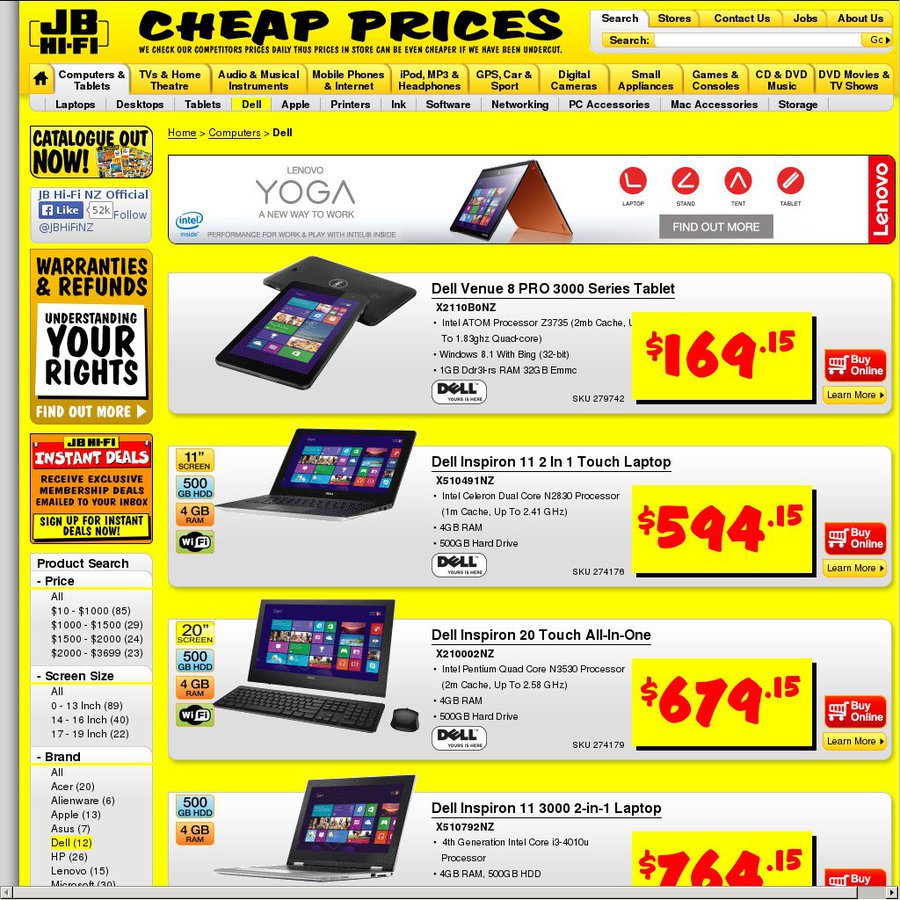 15 off all dell computers jb hi fi choicecheapies