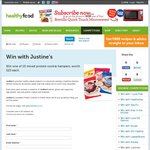 Win 1 of 10 Justine's Mixed Protein Cookie Hampers, (Worth $25) from Healthy Food