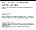 Win a Samsung AU8000 50" 4K UHD TV and S61A Soundbar @ View Magazine