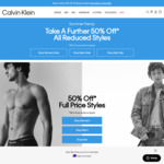 Extra 50% off Already Reduced Styles + $10 Shipping ($0 with $100 Spend) @ Calvin Klein
