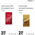 Lindt Chocolate Pouches 125g (Milk Chocolate, Salted Caramel, Assorted) $2 @ PAK’n SAVE Mill St (Hamilton)