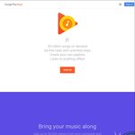 4 Months (120 Days) Free Google Play Music Trial