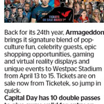 Win 1 of 10 Double Passes to Armageddon Wellington from The Dominion Post