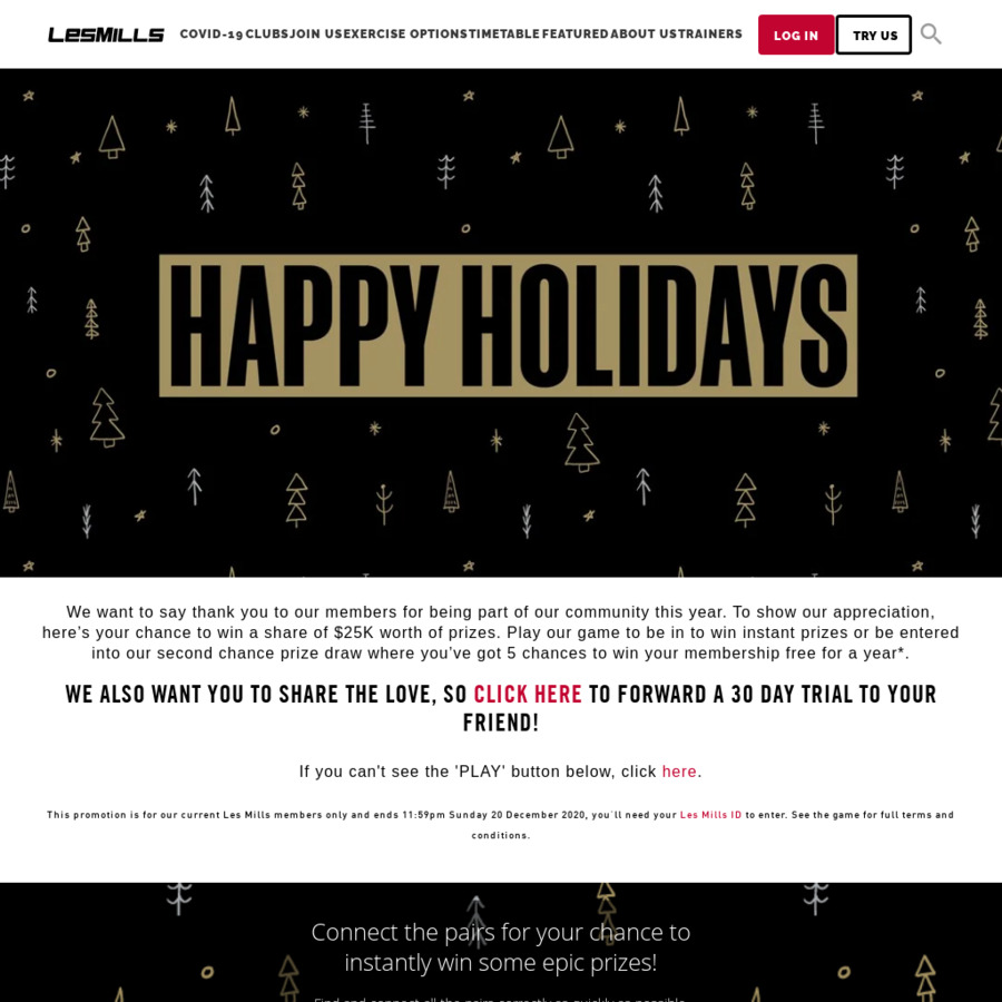 Les mills discount 30 days free