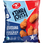 Tegel Take Outs Louisiana Style Chicken Nibbles 600g & Nashville Style Chicken Nibbles 600g $6.99 ea. @ PNS, North Island Stores