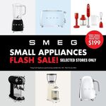Smeg Sale: Stainless Steel Kettle $199, Black Blender $199 & More (Instore Only) @ Kitchen Things (AKL, HLZ, WLG, CHCH)