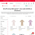 $8 off Every $80 Spent (Exclusions Apply, $40 Max Discount) @ The Warehouse (Online Only)