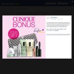 Free Gift Pack (7 Items) with Purchase of 2 Clinique Products (1 Skincare) @ Life Pharmacy