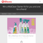 Win 2x WildClean Kit 'n' Kaboodle Starter Kits (One for You, One for Friend) @ Vodafone Rewards (Vodafone Customers Only)