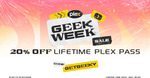 20% off Lifetime Plex Pass $157.06 @ Plex.tv