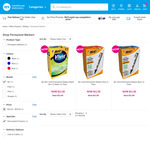 BIC Vivid Permanent Markers 12-Pack (Black, Blue, Red) $11.50 + Shipping/C&C ($0 in-Store) @ Warehouse Stationery
