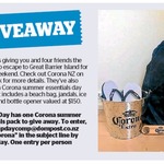 Win a Corona Summer Essentials Pack (Beach Bag, Jandals, Ice Bucket, Bottle Opener) from The Dominion Post