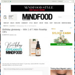 Win 1 of 7 Akin Rosehip Oil’s from Mindfood