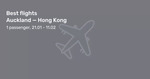 Last minute Auckland to Hong Kong on Virgin Australia from $630 Return (Nov-Feb 2019) @ Beat That Flight