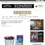 Win 1 of 3 Almond Breeze Packs, Including a Month’s Supply and a Blender from Mindfood