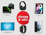 Win an Apple iWatch, Samsung Galaxy S21+ 5G, Samsung 50" TV, iPad or Acer Laptop from DTR
