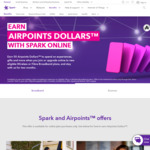 50 Bonus Airpoints Dollars When You Join or Change Broadband Plan @ Spark