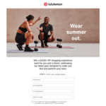 Win a $1000 Shopping Experience for You and a Friend from Lululemon