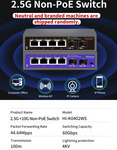 2.5g 4 Port (1x 10G) Ethernet Switch $42.93, 8 Port (2x 10G) $72.86 Delivered @ Hisource Network Switch Flagship via AliExpress