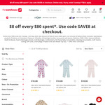 $8 off Every $80 Spent (Exclusions Apply, $40 Max Discount) @ The Warehouse (Online Only)
