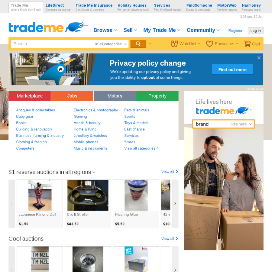 Trademe No Success Fee for Items Listed in the Sports Category
