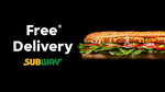 Subway: Free Delivery with $20 Spend @ Menulog