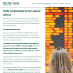 Qantas Covid Flight Credit Class Action Settlement Payout 2020-2022 (Free to Register, Min. $50 Spend) @ Echo Law