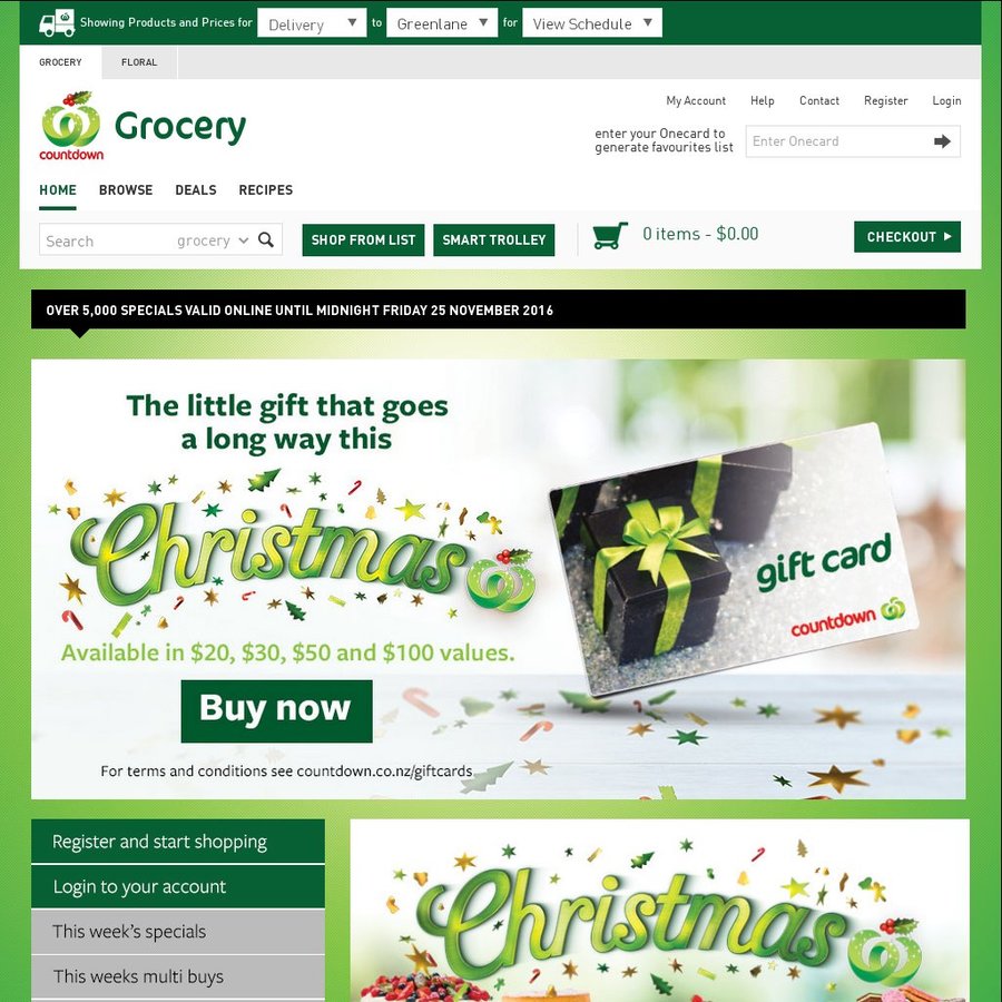 Countdown 1 Delivery (250 Minimum Spend) ChoiceCheapies