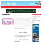 Win 1 of 10 KLEENEX® Lavender Box of Tissues from Femme Fitness