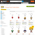 Funko Pops Keychains from $10 each, Pop! Vinyl Figurines $16 + Shipping @ Mighty Ape