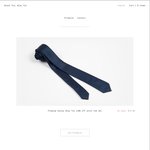 Premium Skinny Blue Tie (50% off until Feb 28) Now $10 @ Black Tie Blue Tie