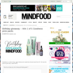 Win 1 of 5 Goodness Skincare Prize Packs from Mindfood