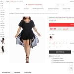 New Plus Size Ladies Elegant Strappy Split Chiffon Dress Dress, $25.99 USD (NZ $44.78) + Free Shipping @ KimCurvy