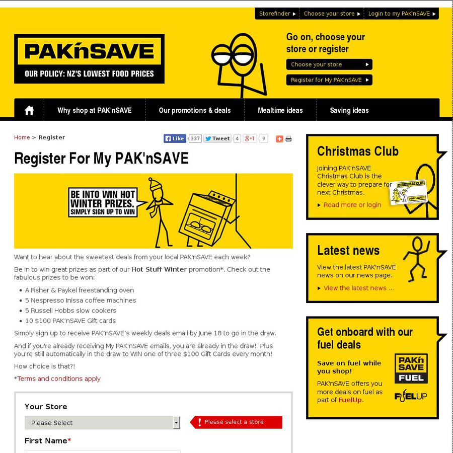 Win a Fisher & Paykal Oven, Slow Cooker, Nespresso Machine, 100 Gift Cards from PAK' NSAVE