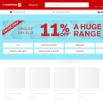 Singles Day 11% off Storewide (Online Only) @ The Warehouse