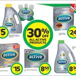 30% off All Active Dishwashing Products @ Countdown