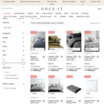 100% Linen Duvet Sets - All Sizes $69.99 + Shipping @ Onceit