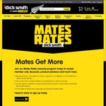 Dick Smith Mates Rates Reward Program - $10 Welcome Coupon to Spend ($50 Min Spend)