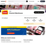 Chemist Warehouse: 50% Cashback ($10 Cap, 1 Use Per User) @ ShopBack NZ