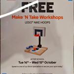 [CHCH] Free LEGO Nike Hoops via Workshop (October 14-15 from 330pm, Instore Booking Required, Kids 5-16) @ Westfield Riccarton