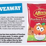 Win 1 of 4 Packets of Peaches & Cream from The Dominion Post