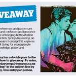 Win a Double Pass to Spring Awakening from The Dominion Post (Wellington)